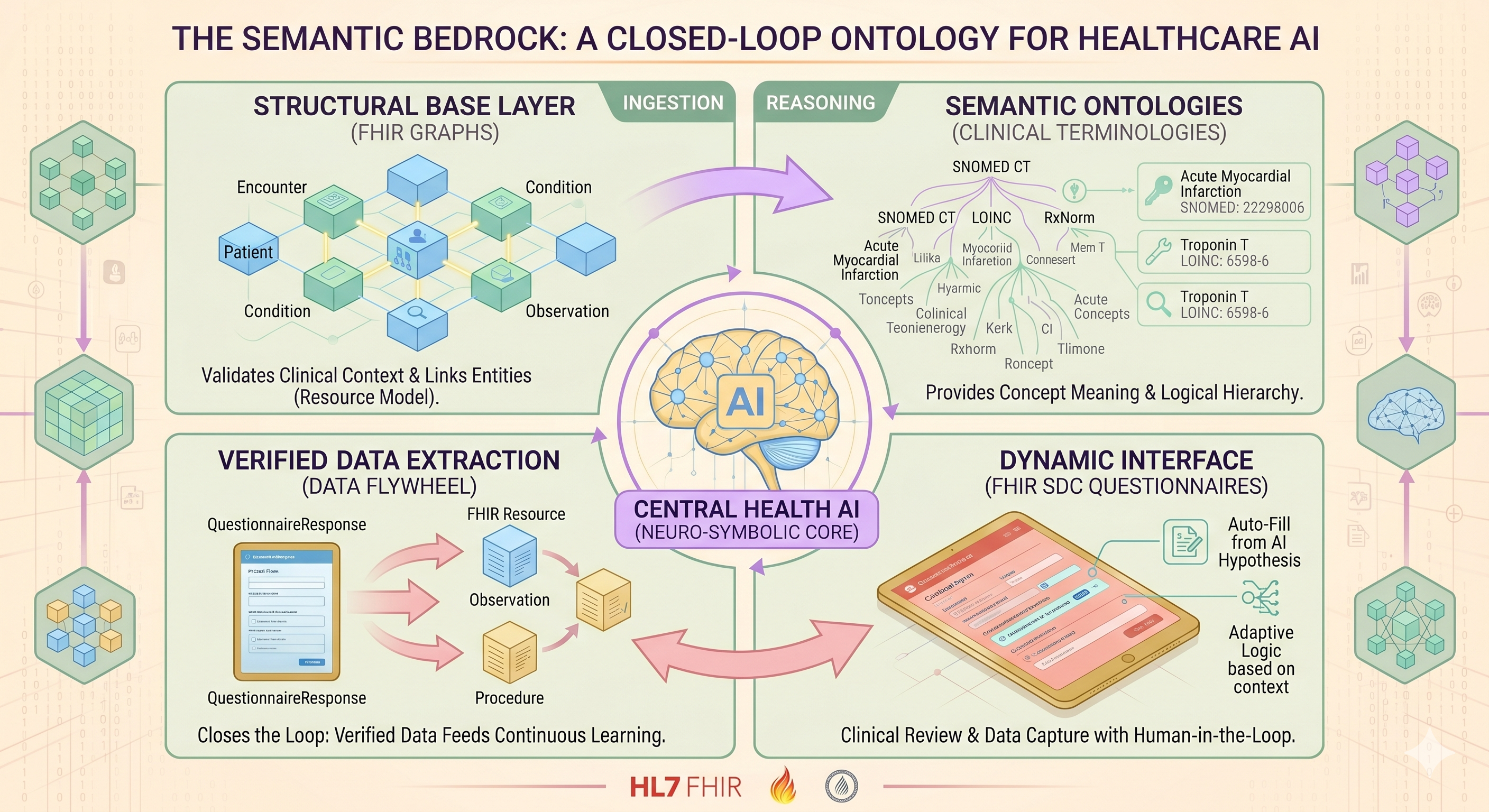 The Semantic Bedrock: FHIR, SDC, and Terminologies as the Ontological Foundation for Healthcare AI
