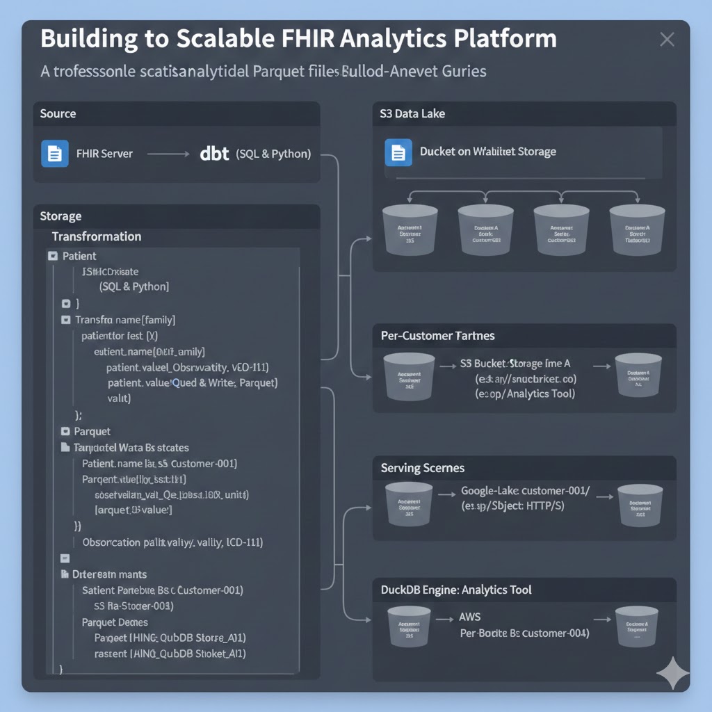Building a Scalable FHIR Analytics Platform with dbt, Parquet, and DuckDB
