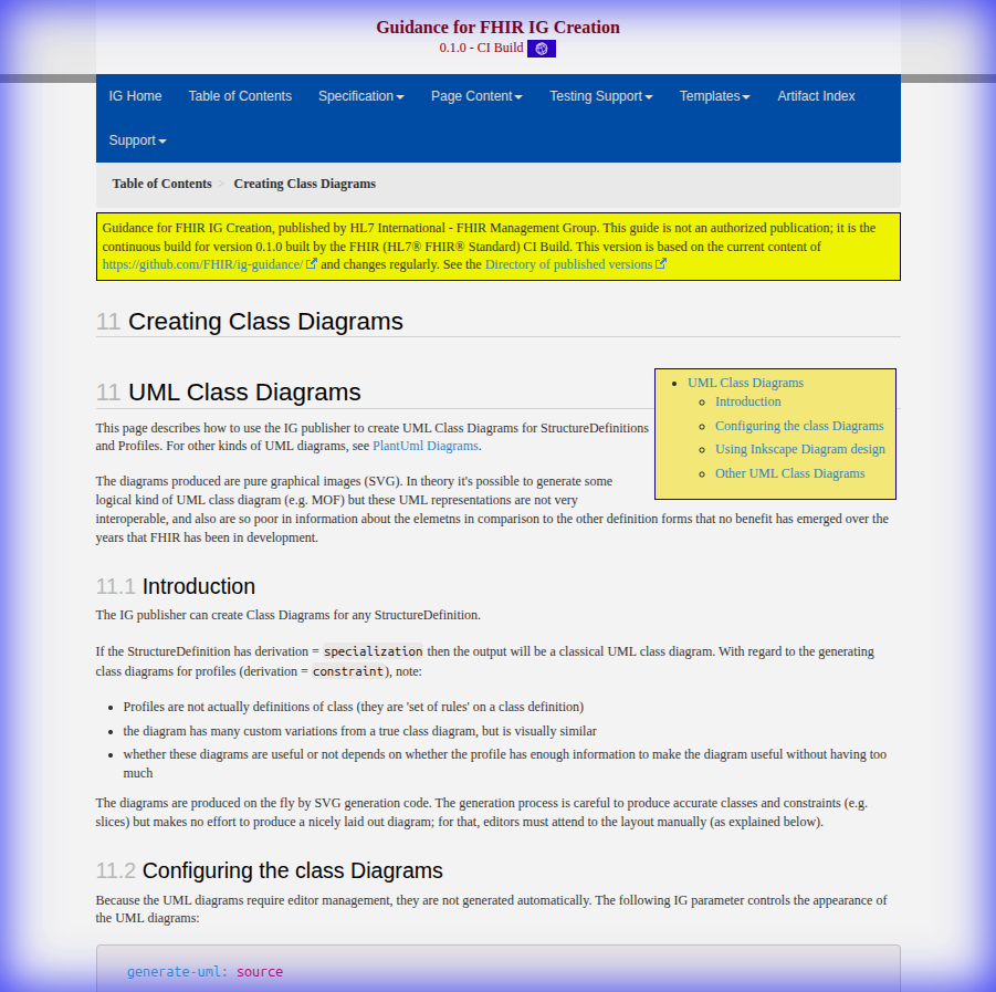 Automated Class Diagrams Guidance